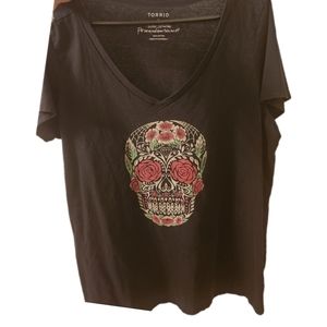 Torrid sugar skull shirt